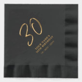 Brosse moderne Lettering 30th Birthday Party (Recto)