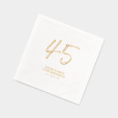 Brosse moderne Lettering 45th Birthday Party (Gauche)