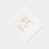 Brosse moderne Lettering 45th Birthday Party (Droite)