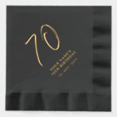 Brosse moderne Lettering 70e fête d'anniversaire (Recto)