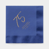 Brosse moderne Lettering 75e fête d'anniversaire (Recto)