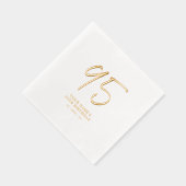 Brosse moderne Lettering 95e fête d'anniversaire (Droite)