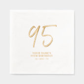 Brosse moderne Lettering 95e fête d'anniversaire (Recto)