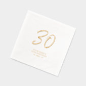 Brosse moderne Script 30e fête d'anniversaire (Gauche)