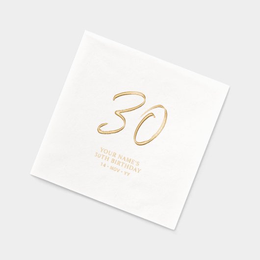 Brosse moderne Script 30e fête d'anniversaire (Gauche)