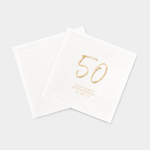 Brosse moderne Script 50e fête d'anniversaire