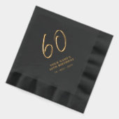 Brosse moderne Script 60e fête d'anniversaire (Gauche)