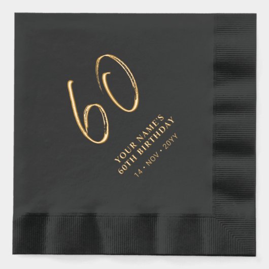 Brosse moderne Script 60e fête d'anniversaire (Recto)