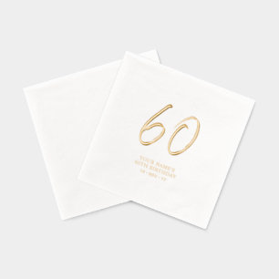 Brosse moderne Script 60e fête d'anniversaire