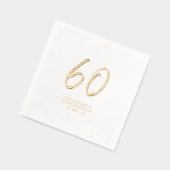 Brosse moderne Script 60e fête d'anniversaire (Gauche)