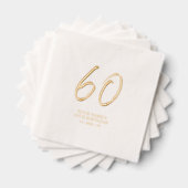 Brosse moderne Script 60e fête d'anniversaire (Insitu (empilé))
