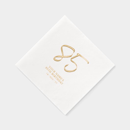 Brosse moderne Script 85e fête d'anniversaire (Droite)