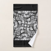 Brosse noire et blanche (Serviette à main)