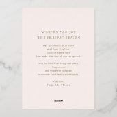 Brosse rose vif Bordure étincelante moderne Carte (Verso)