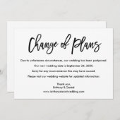 Brosse Script Changement de plan Nouvelle carte de (Devant / Derrière)