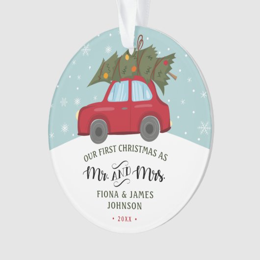 Brosse Script First Christmas Red Car (devant)