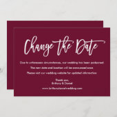 Brosse Script Modifier La Carte Date Bourgogne (Devant / Derrière)