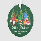 Brosse Script Noël Aquarelle Gnomes Arbres (devant)