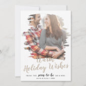 Brossé Tan Chaleureux voeux Carte photo (Devant)