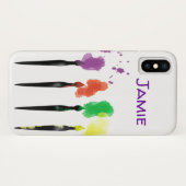 Brosses de peinture Messy iPhone / coque ipad (Dos (Horizontal))