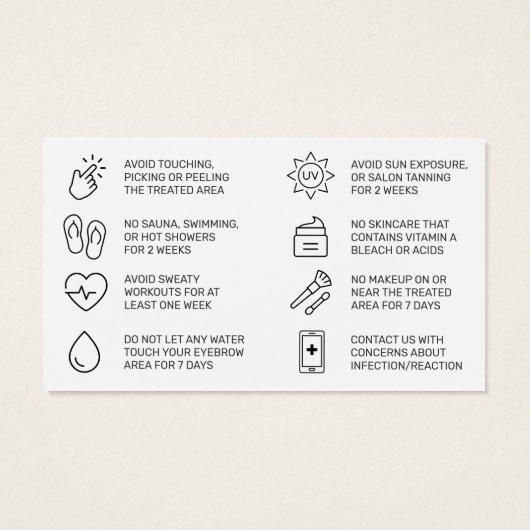 Brosses modernes - Fiche d'instructions sur le sou (Dos)