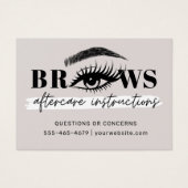 Brosses modernes - Fiche d'instructions sur le sou (Devant)
