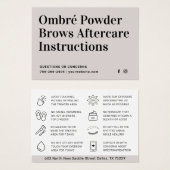Brosses modernes - Fiche d'instructions sur le sou (Devant & derrière)