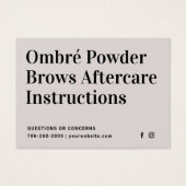 Brosses modernes - Fiche d'instructions sur le sou (Devant)