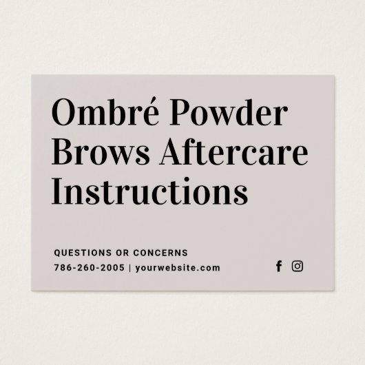 Brosses modernes - Fiche d'instructions sur le sou (Devant)