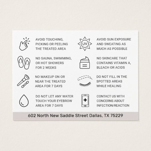 Brosses modernes - Fiche d'instructions sur le sou (Dos)