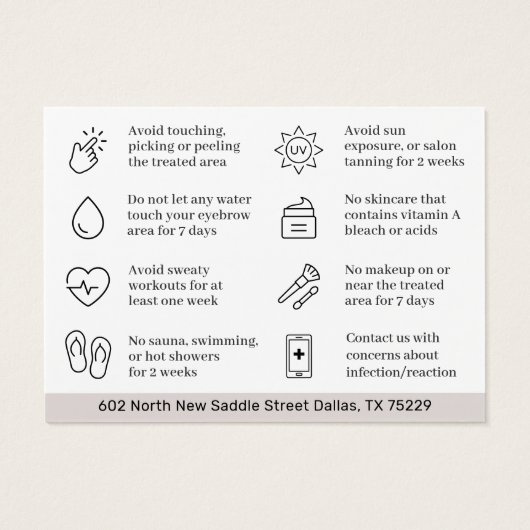 Brosses modernes - Fiche d'instructions sur le sou (Dos)