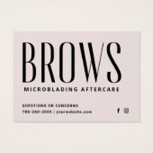 Brosses modernes - Fiche d'instructions sur le sou (Devant)