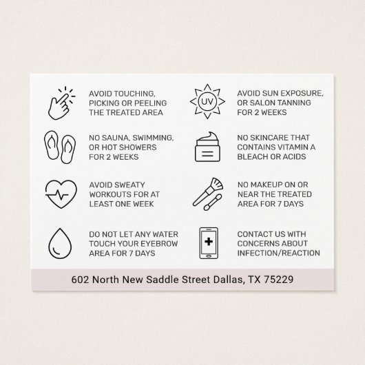 Brosses modernes - Fiche d'instructions sur le sou (Dos)