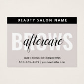 Brosses modernes - Fiche d'instructions sur le sou (Devant)