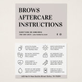 Brosses modernes - Fiche d'instructions sur le sou (Devant & derrière)