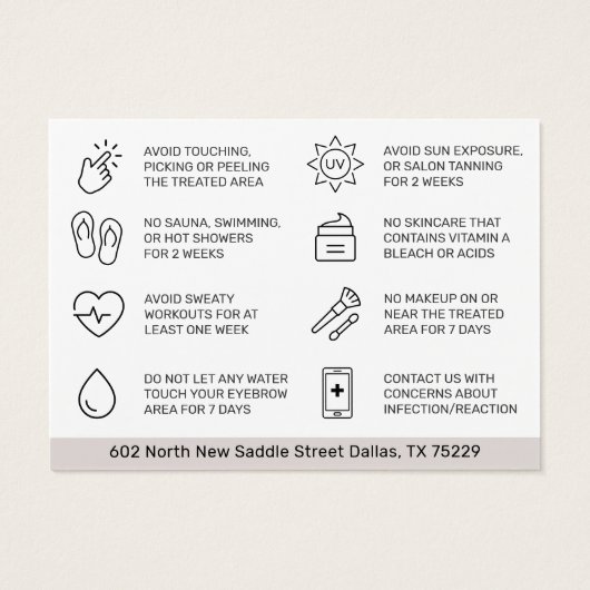 Brosses modernes - Fiche d'instructions sur le sou (Dos)