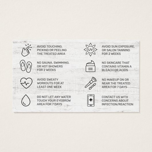 Brosses modernes - Fiche d'instructions sur le sou (Dos)