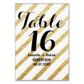 Brosses modernes or rayures numéro de table (Par défaut)