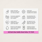 Brosses roses - Fiche d'instructions sur le souffl (Dos)