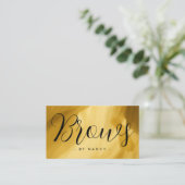 Brosses Typographie Carte de visite de trait bross (Debout devant)