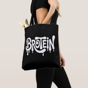 Brotein Eiwit Grappige Bro Gym LGBTQ Gay Pride All Draagtas