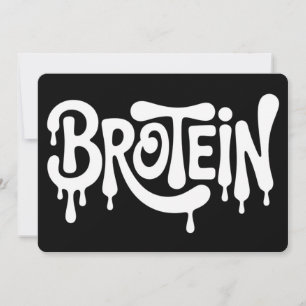 Brotein Protein Funny Bro Gym LGBTQ Gay Pride Ally Kaart