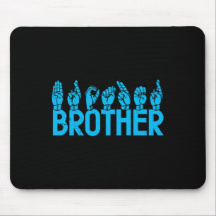 Brother American Gebarentaal Doof Bewustzijn Supp Muismat