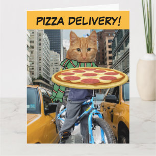 BROTHER BANNITHDAY PIZZA CARTES DE SALUT CAT