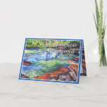 Brother Birthday Personnalise la carte de nom<br><div class="desc">Rivière des Cinq Couleurs,  Caño Cristales est la plus spectaculaire des merveilles naturelles du pays. Située dans la chaîne de montagnes de Serranía de la Macarena,  la rivière est imprégnée de couleurs extraordinaires : les tons jaunes,  verts,  bleus,  noirs et rouges virevoltent du fond.</div>