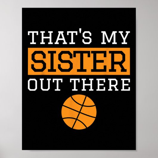 Brother Bysketbyll Gift Dat is mijn zus Bysketbyl Poster (Voorkant)