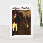 Brother Carte Anniversaire - 1822 Hussar Officier<br><div class="desc">Brother Birthday Card - 1822 Officier Hussar Et Soldats Du Pied</div>