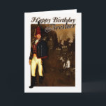 Brother Carte Anniversaire - 1822 Hussar Officier<br><div class="desc">Brother Birthday Card - 1822 Officier Hussar Et Soldats Du Pied</div>