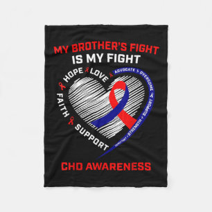 Brother CHD-gewaarwording, congenitale hartaandoen Fleece Deken