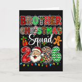 Brother Christmas Crew 2026 Leopard Funny Santa Fa Kaart (Voorkant)